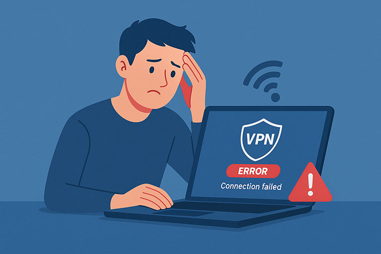 آموزش رفع مشکل اتصال vpn