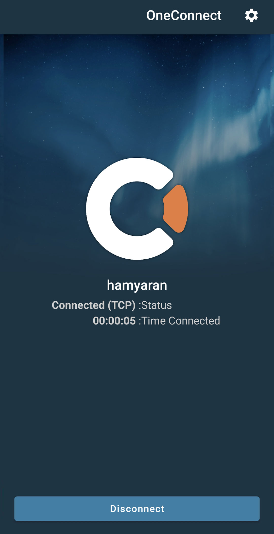 اتصال oneConnect به سرور